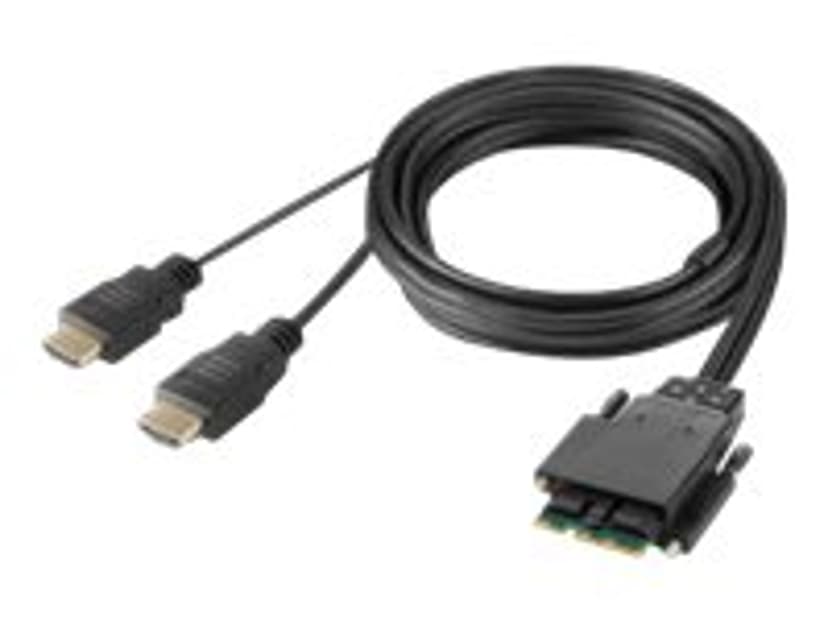Belkin F1DN204MOD-HH-4 KVM-switch Rack-montage Zwart