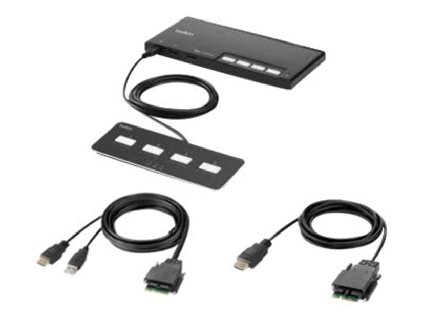 Belkin F1DN104MOD-HH-4 KVM-kytkin musta