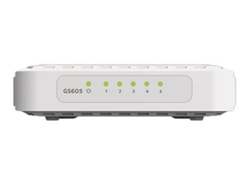 Netgear GS605-400PES netværksswitch Ikke administreret L2 Gigabit Ethernet (10/100/1000) Hvid