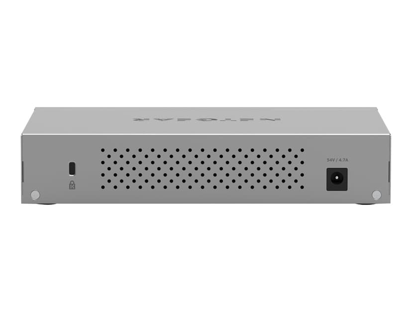 Netgear 8-port Ultra60 PoE++ Multi-Gigabit (2.5G) Ethernet Plus Switch hanterad L2/L3 2.5G Ethernet (100/1000/2500) Strömförsörjning via Ethernet (PoE) stöd Grå