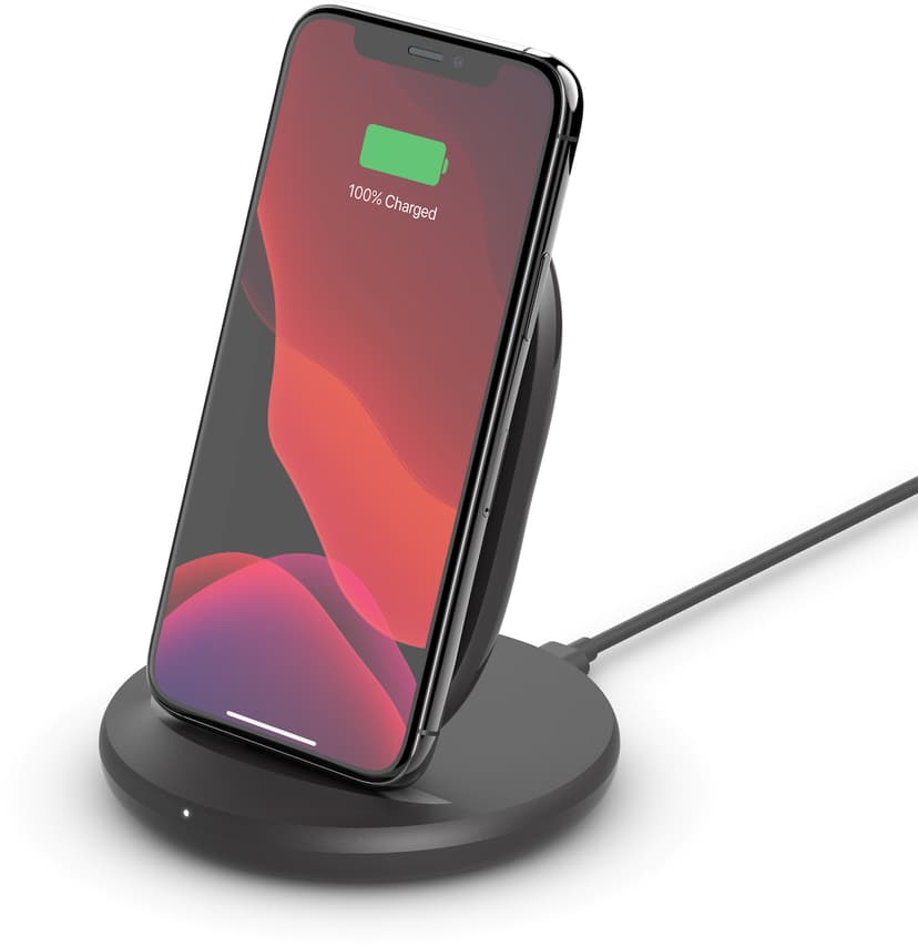 Belkin Wireless Charging Stand 15W Musta