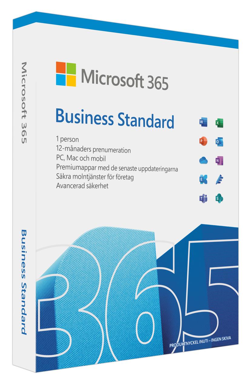 Microsoft 365 Business Standard Swe 1yr Subs Medialess