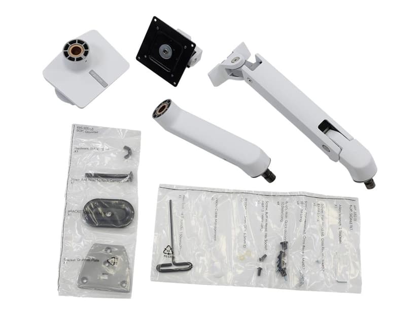 Ergotron HX Desk Monitor Arm med Pivot Hvid
