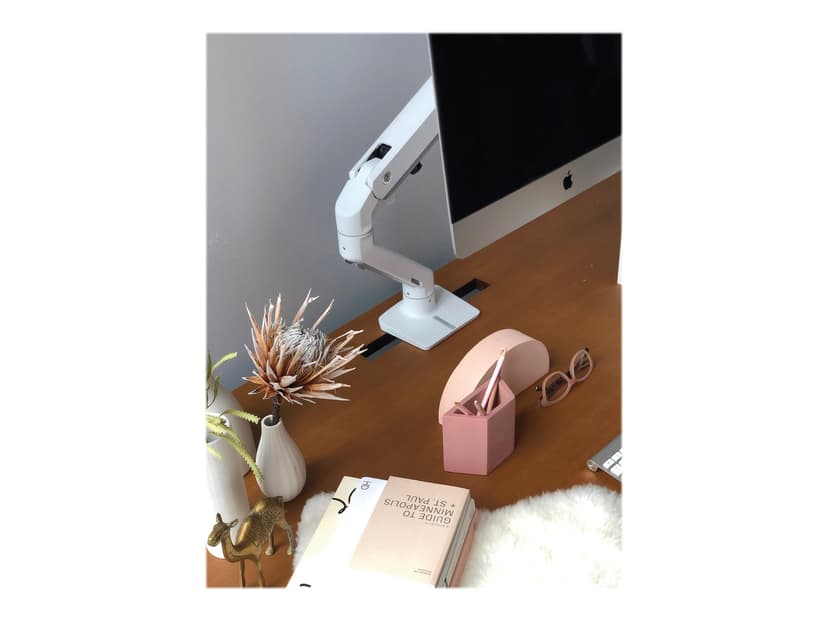 Ergotron HX Desk Monitor Arm With Pivot White