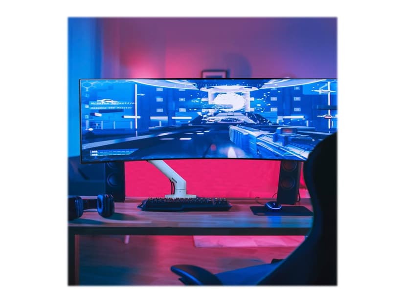 Ergotron HX Desk Monitor Arm med Pivot Hvid