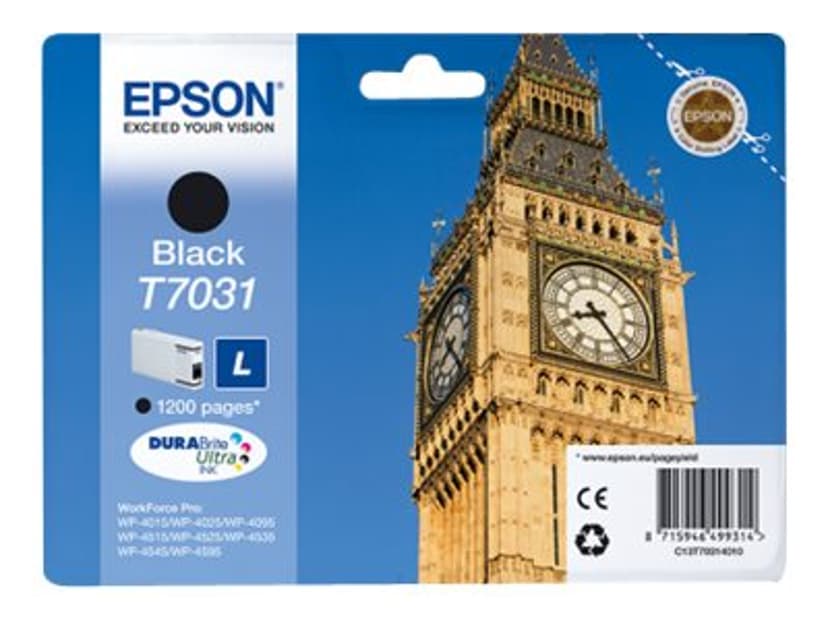 Epson Muste Musta T7031 L - WP4000/4500