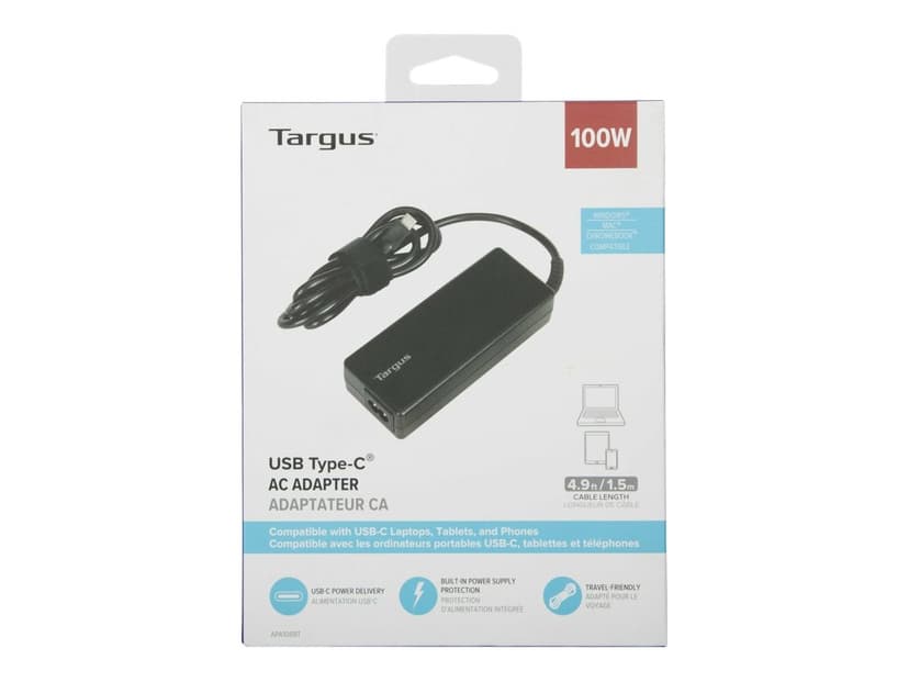 Targus APA108EU eladaptrar inomhus 100 W Svart 100W