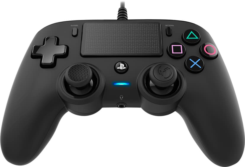 Nacon Wired Compact Controller Ps4 - Black Sort