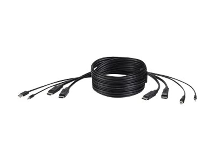 Belkin F1D9020B10T toetsenbord-video-muis (kvm) kabel Zwart 3 m