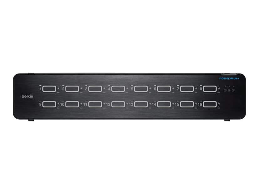 Belkin F1DN116KVM-UN-4 KVM-kytkin Telineasennus musta