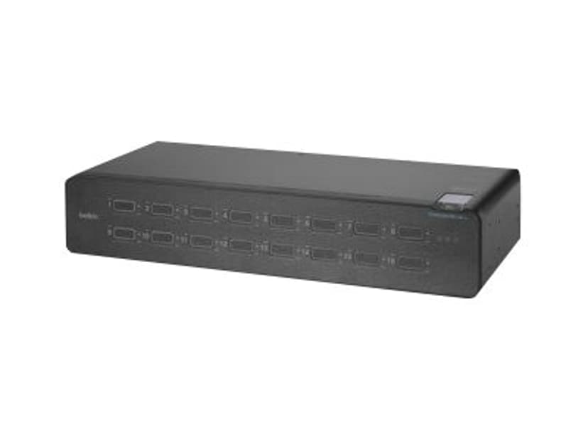Belkin F1DN116KVM-UN-4 KVM-kytkin Telineasennus musta
