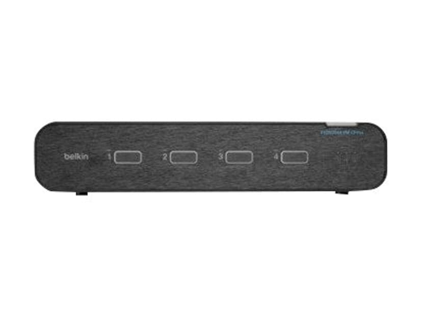 Belkin F1DN204KVM-UNN4 KVM-switchar Rackmontering Svart