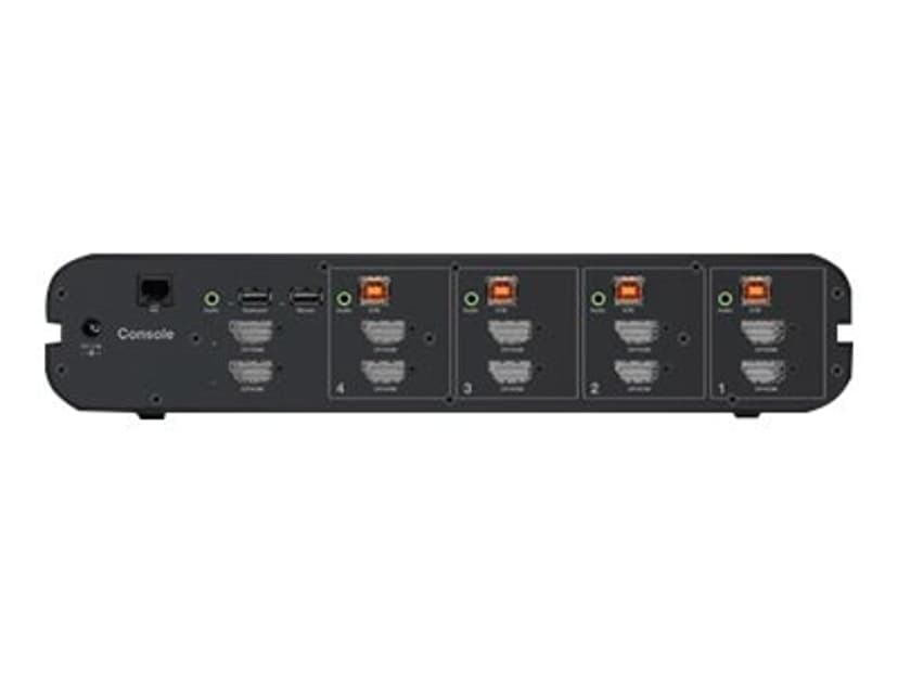 Belkin F1DN204KVM-UNN4 KVM-switchar Rackmontering Svart