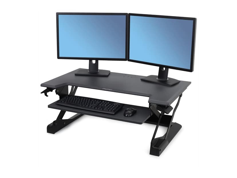 Ergotron WorkFit-T Premium Stand Musta