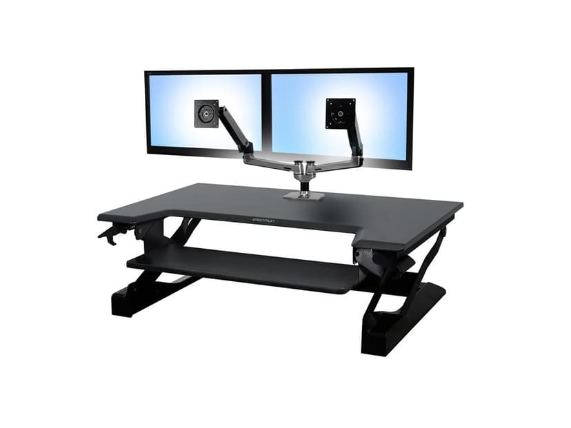 Ergotron WorkFit-T Premium Stand Zwart