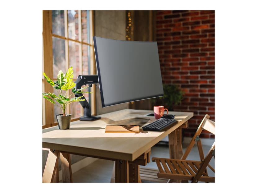 Ergotron HX Desk Monitor Arm Mattsvart