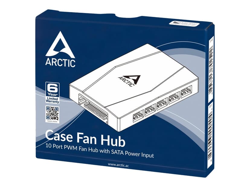 ARCTIC Cooling Case Fan Hub Pwm Sharing Hub For Pc Fans