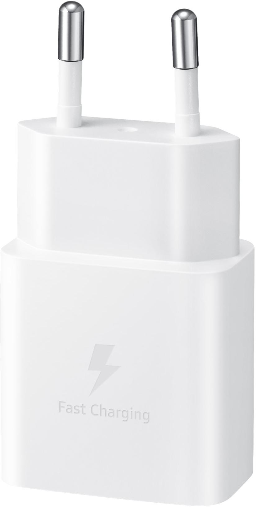 Samsung EP T1510 Strömadapter 15W + USB-C Kabel 1m Vit