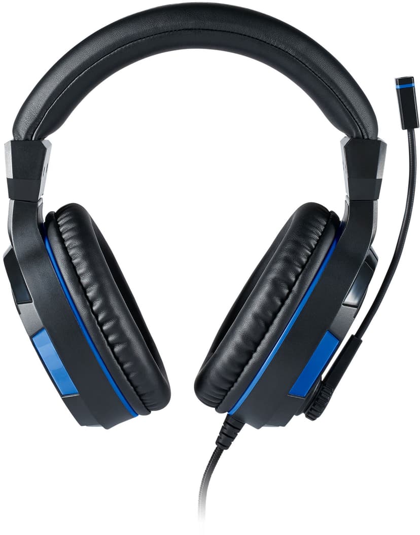 Big Ben Bigben Interactive PS4OFHEADSETV3 hörlur och headset Kabel Huvudband Spela Svart, Blå Stereo Blå, Svart