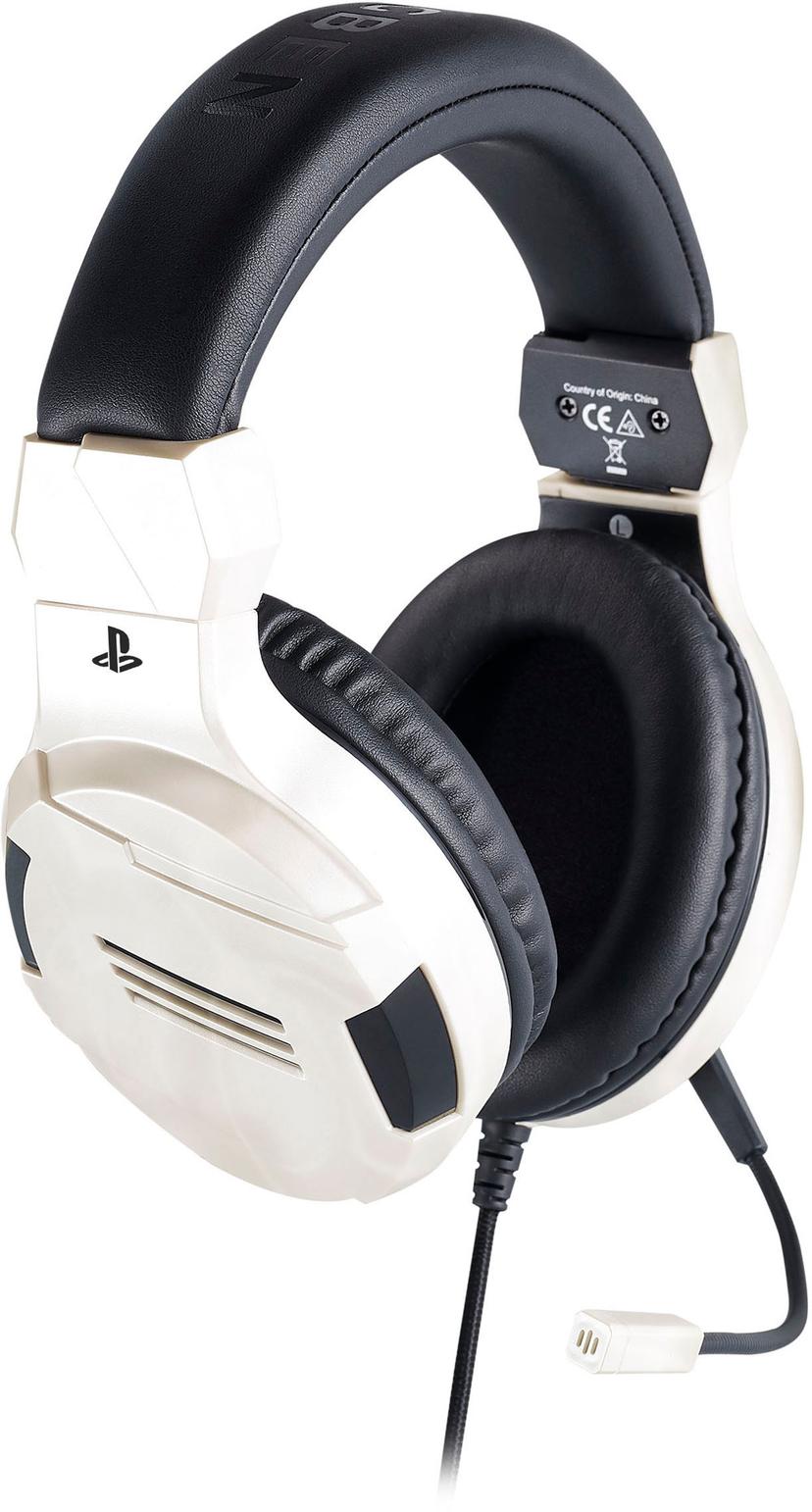 Big Ben PS4OFHEADSETV3WHITE hörlur och headset Kabel Huvudband Spela Svart, Vit Stereo Svart, Vit