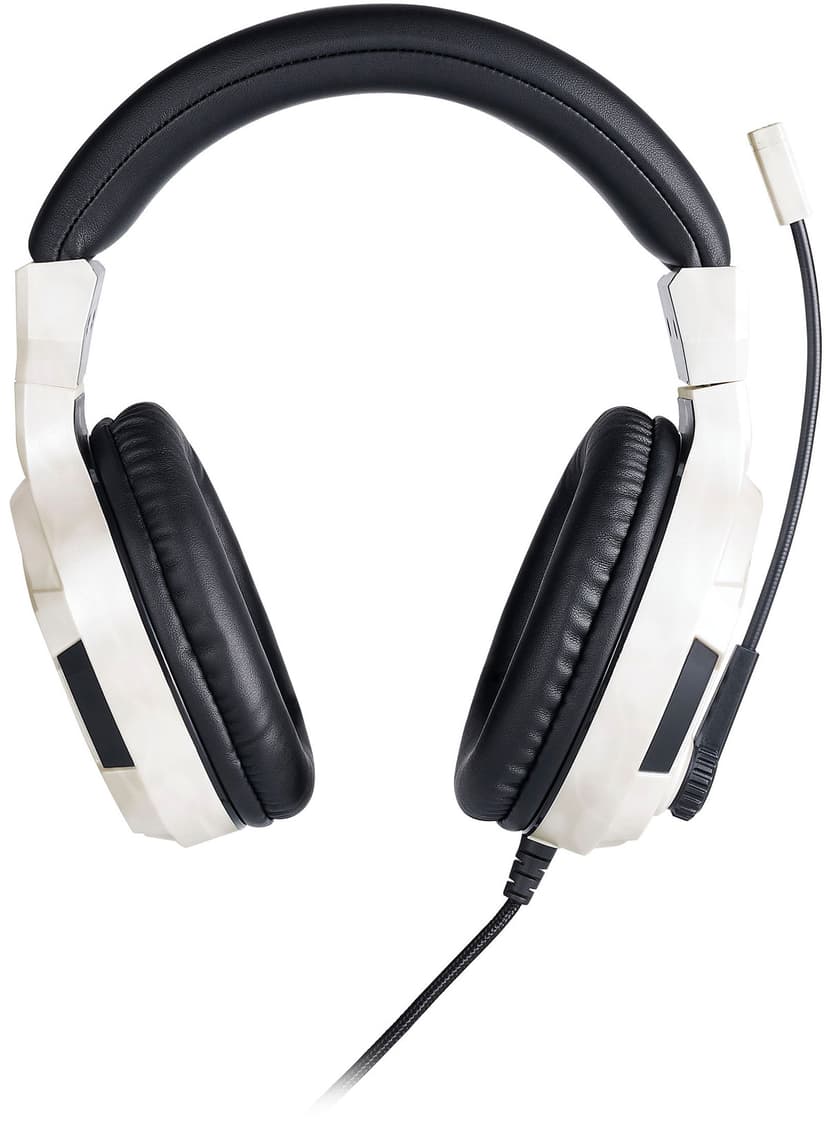 Big Ben PS4OFHEADSETV3WHITE hörlur och headset Kabel Huvudband Spela Svart, Vit Svart, Vit