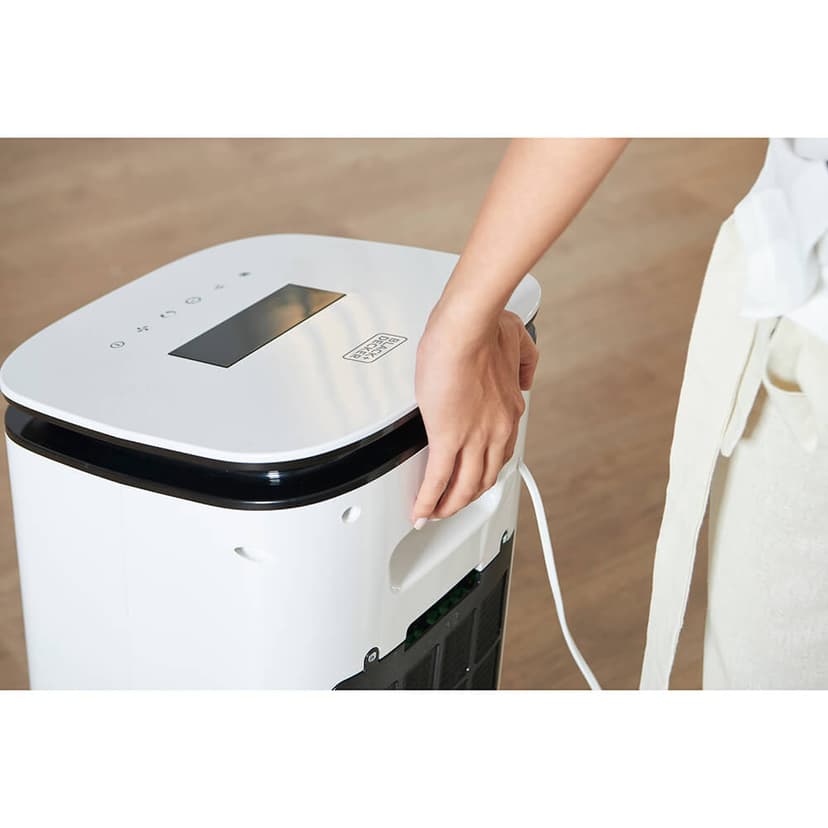 Black & Decker BXAC7E-ilmanjäähdytin LED-näytöllä, valkoinen