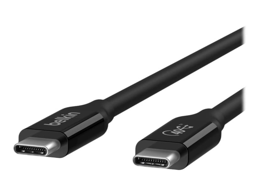 Belkin Connect USB4 kabel 100W 0.8m. USB C USB C Sort