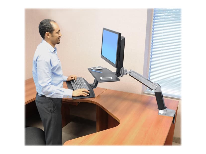 Ergotron Workfit-a Ws Polished Aluminum