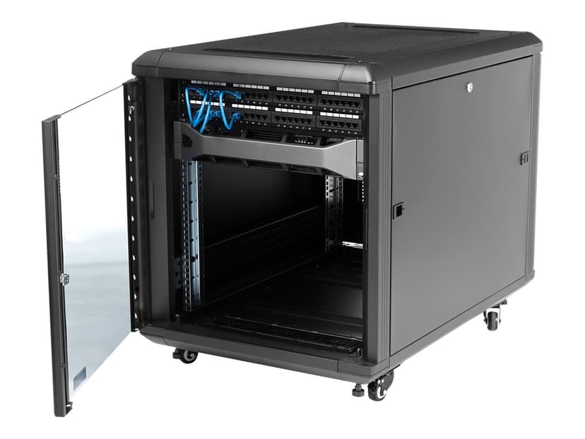 Startech 12U irrotettava palvelinteline pyörillä