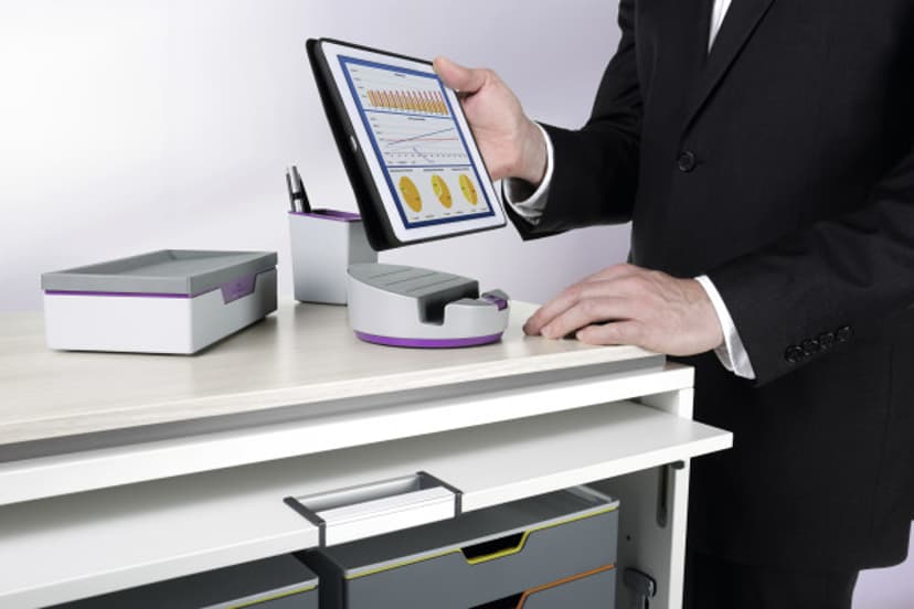 Durable Varicolor Tablet Base Holder Antracite