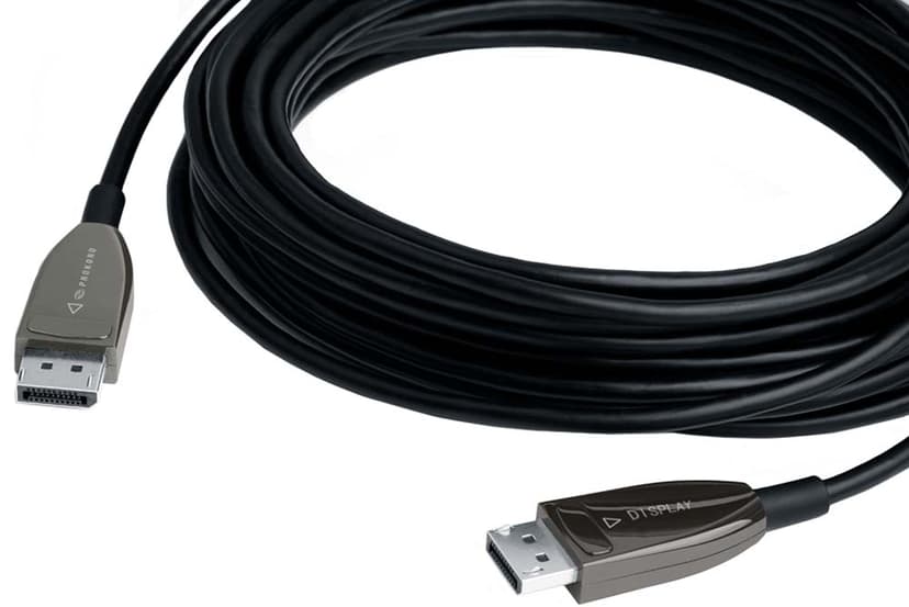 Prokord Cable DP - DP Active Optical Cable (AOC) 8K 20.0M Black 20m DisplayPort DisplayPort Svart