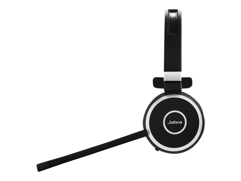 Jabra Evolve 65 SE med laddningsställ Micro-USB Svart