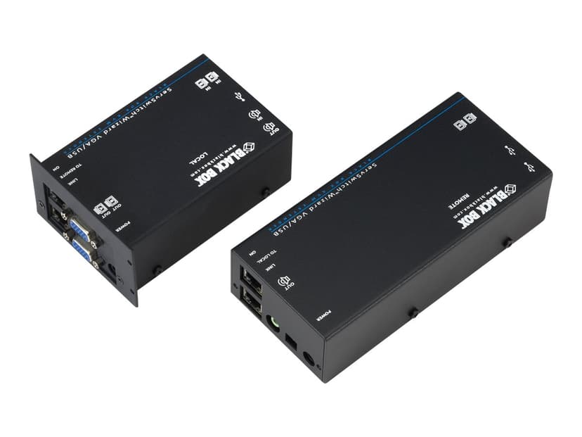 Black Box KVM Extender Over CATX - Dual VGA Audio USB 1.1