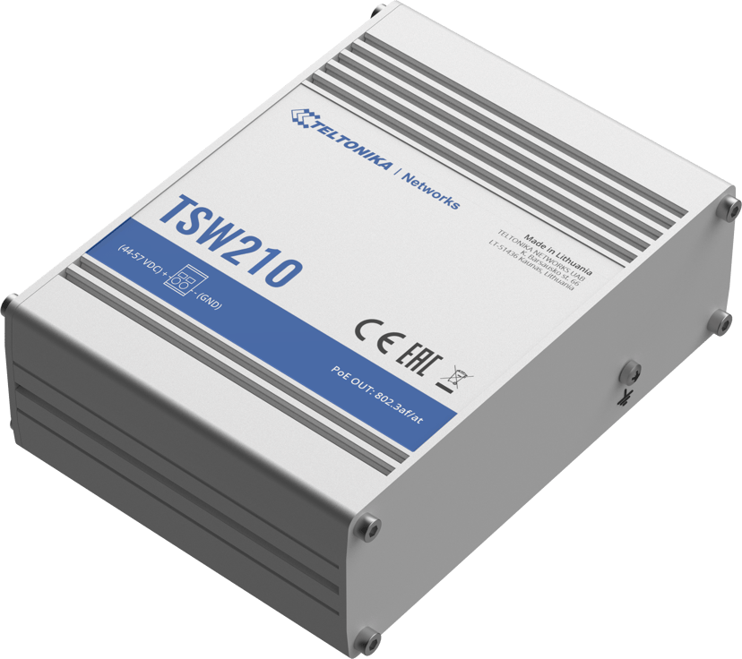 Teltonika TSW210 8-Portars Industriell Switch