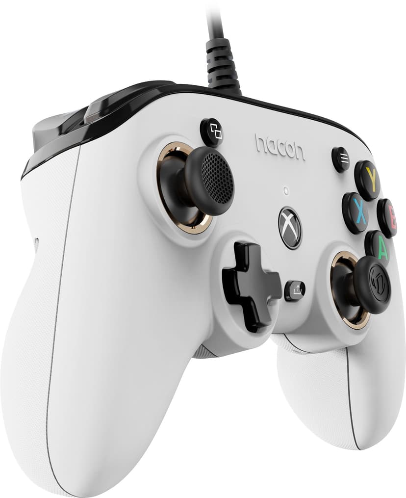 Nacon Pro Compact Controller Valkoinen USB Pad-ohjain Xbox One, Xbox Series S, Xbox Series X Valkoinen