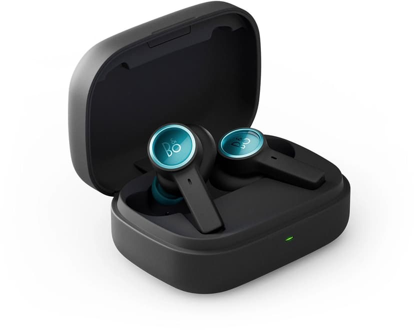 B&O Bang & Olufsen BeoPlay EX Hodesett True Wireless Stereo (TWS) In-ear Samtaler/musikk Bluetooth Sort, Turkis Stereo Made for iPhone (MFi)
Microsoft Swift Pair
Google Fast Pair Svart, Turkis