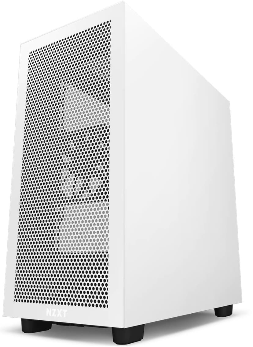 NZXT H7 Flow Matte White / Black Mid Tower Case Midi Tower Hvid, Sort