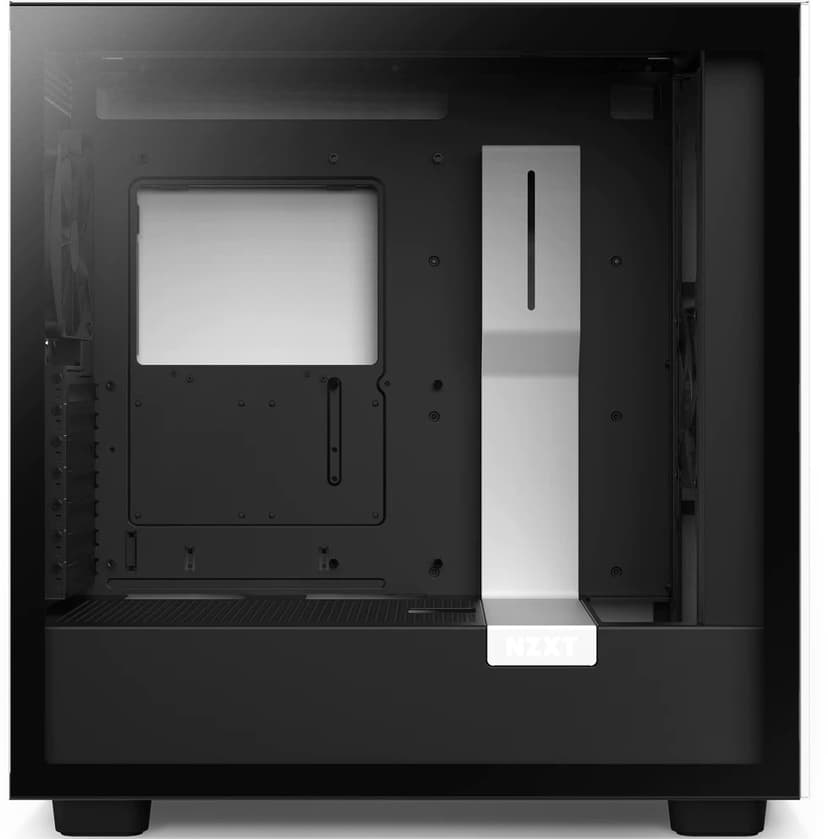 NZXT H7 Flow Matte White / Black Mid Tower Case Midi Tower Hvid, Sort