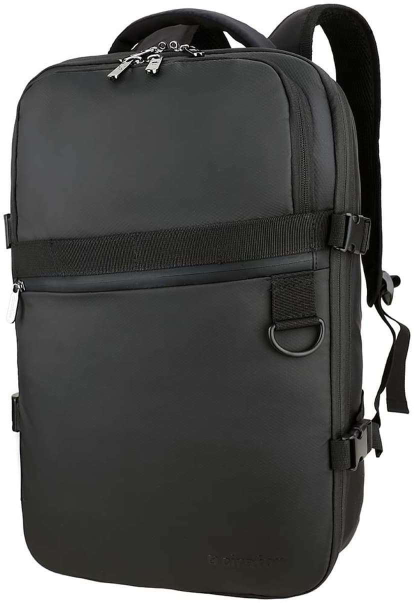 Cirafon Laptop Rygsæk Weekend – Håndbagage Taske til Forretningsrejser 16" Nylon Sort