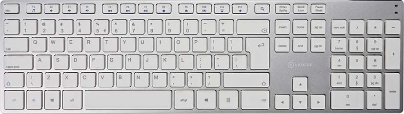 Voxicon Wireless Slim Metal Keyboard 295BWL Trådlös Amerikanskt internationellt