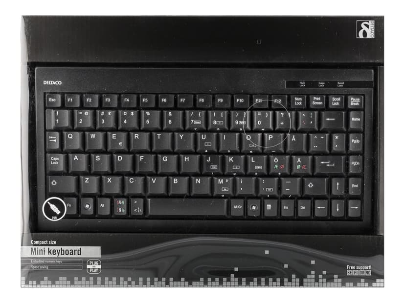 Deltaco TB-5 Kablet Nordisk