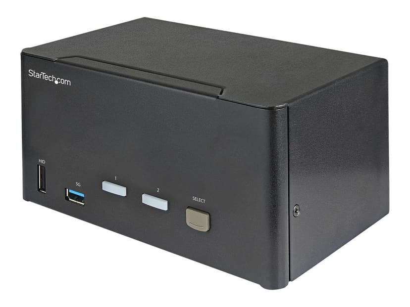 Startech StarTech.com 2 Port Triple Monitor KVM HDMI Switch, 4K 60Hz Ultra HD HDR, Desktop Hub 4K HDMI 2.0 KVM Schakelaar met 2x USB 3.0 (5Gbps) & 4x USB 2.0 HID, Audio, Hotkey Switching, TAA