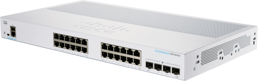Cisco CBS250 24G 4SFP PoE 100W Smart Switch