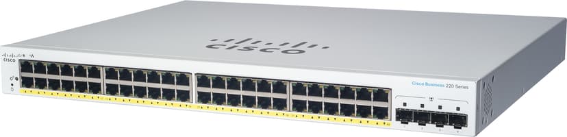 Cisco CBS220 24G 4SFP+ PoE 382W Smart Switch