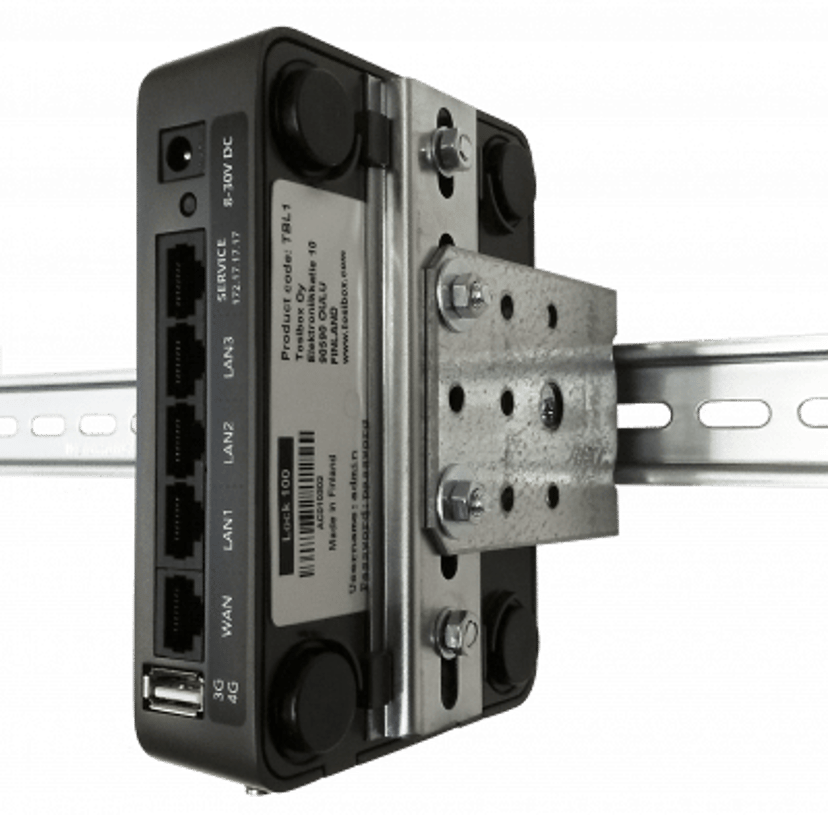 Tosibox DIN-asennussarja Lock 150