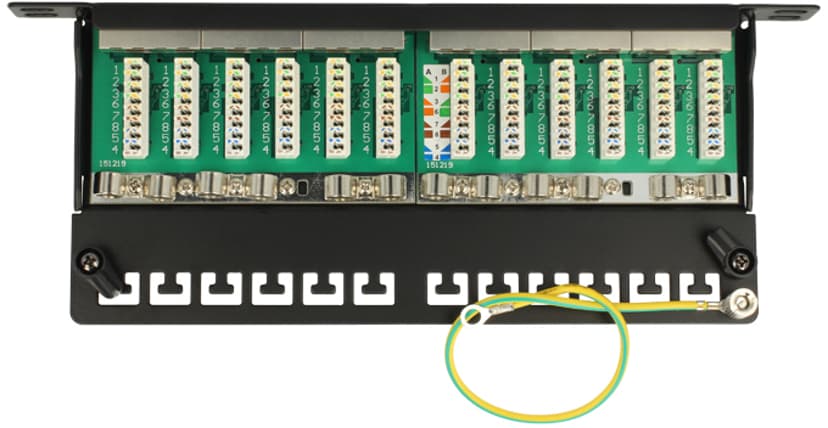 Delock Patchpanel Grå Cat 6A 0.5U