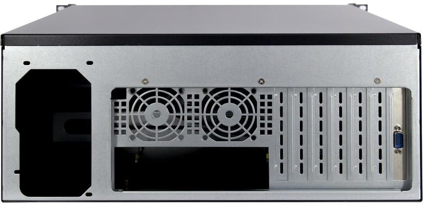 Inter-Tech 4U 4452-TFT med indbygget skærm/tastatur Rack Sort