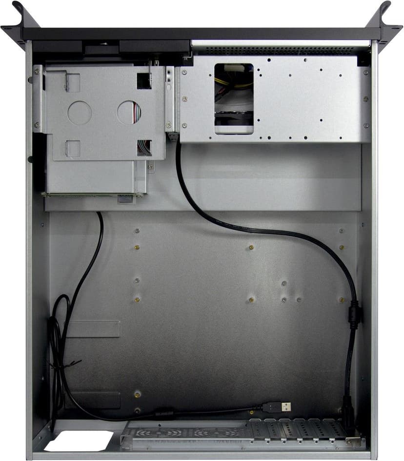 Inter-Tech 4U 4452-TFT med inbyggd skärm/tangentbord Rack Svart