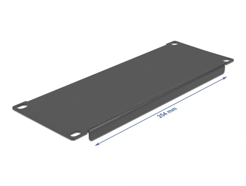 Delock Rack Cover Panel 10" 2U Black