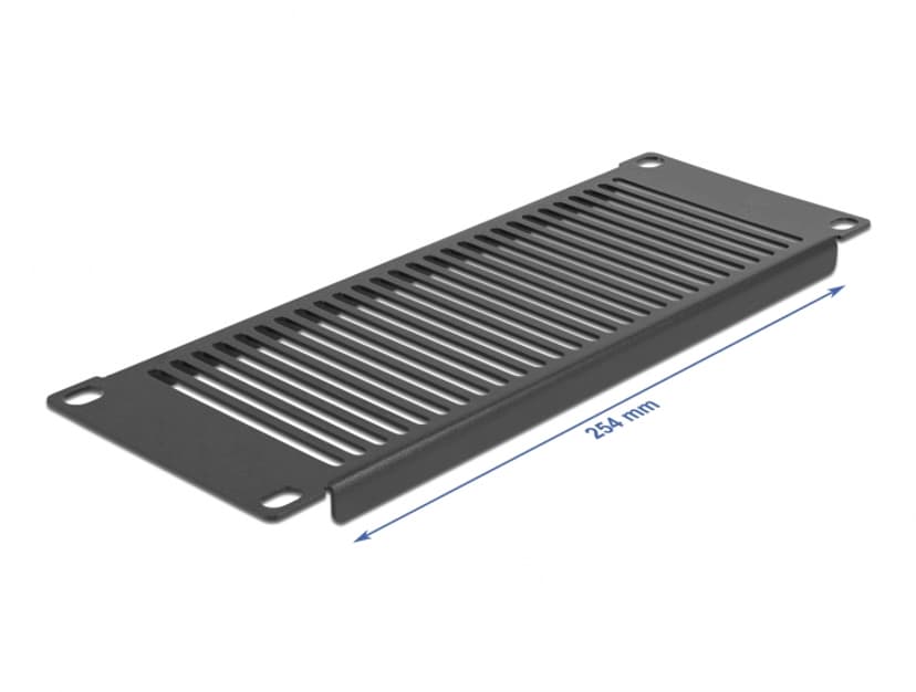 Delock Rack Cover Panel 10" 2U Black